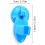 3Pcs Bathroom Suction Shower Head Bracket Blue No Drill Needed 8