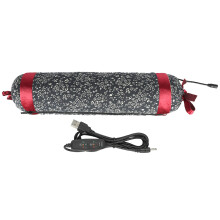 Elegant Velvet Neck Pillow, Gemstone Pillow with Healing Gems for Deep Sleep & Relaxation