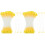 2Pcs Yellow Artificial Flower for DIY Craft Wedding Decor 4