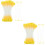2Pcs Yellow Artificial Flower for DIY Craft Wedding Decor 6