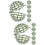 12Pcs Premium Plastic Topiary Cage Green Flower Arrangement Support 6