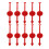 20Pcs Lightweight Plastic Arrow for Game Activities Red Color 2