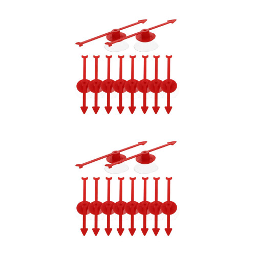 20Pcs Lightweight Plastic Arrow for Game Activities Red Color 2