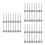 300Pcs Ball Inflation Needles Silver Durable Air Pump Inflating Tools 9