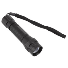 LED-es zseblámpa, alumíniumötvözet, behúzható zoom, 18650