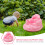 5Pièces Siège De Bain Gonflable Bébé En PVC Rose Confortable 7