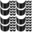 80Pcs Cycling Bike Sun Visor Black Resin Replacement 5