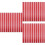 60Pcs Red Carpenter Pencils Octagonal Wood Heavy Duty for Construction 6