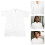 Weiße Kurzarm Pflegeservice-Uniform Polyester Für Damen 9