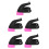 5Sets Universal Rubber Inline Skate Brake Pad for Roller Skates Black 6