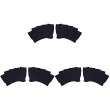 12Paren Zwarte Half Katoen Peep Toe Voor Vrouwen, Ademend