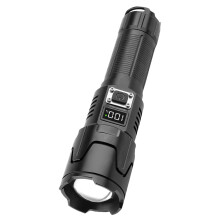 120000LM Retractable LED USB-C 1800mAh Flashlight