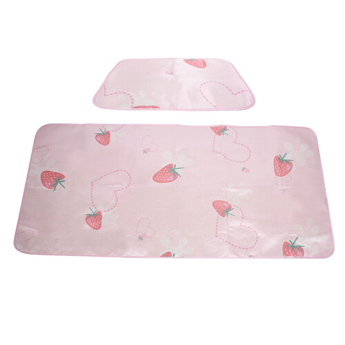 2Pcs Summer Cooling Sleeping Mat Set 195x90cm with Pillowcase 1