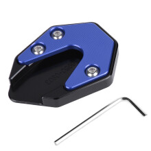Piastra di supporto per cavalletto laterale per moto, anodizzata, impedisce alla moto di cadere, accessorio di estensione del cavalletto laterale,