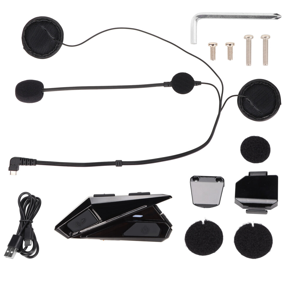 Ultrathin Waterproof Bluetooth Motorcycle Helmet Headset 450Mah 9391376119702