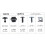 5 Size 60Pcs Car Engine Under Tray Clips Kit 13