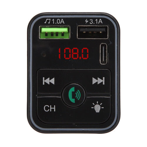 Car Charger Featuring Bluetooth5.0, Hands-Free Calling With Joystick Design Anti-Statics Designed For Enhanced Control 1