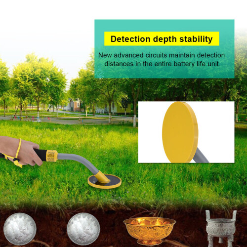 Treasure Hunting Metal Detector Waterproof Design For Adults Reliable Underwater Detection Depth With Automatic Microprocessor Adjustment Led 1