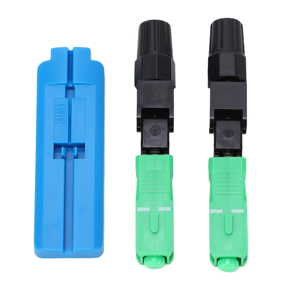 100Pcs Sc/Apc Fiber Fast Connector Kit, Low Loss, Reusable, Ftth 9361392614031