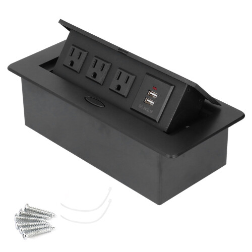 Πολυπρίζα Pop Up με θύρα φόρτισης USB Power Strip για γραφεία, λαϊκή επάνω πρίζα, πυρίμαχη 1
