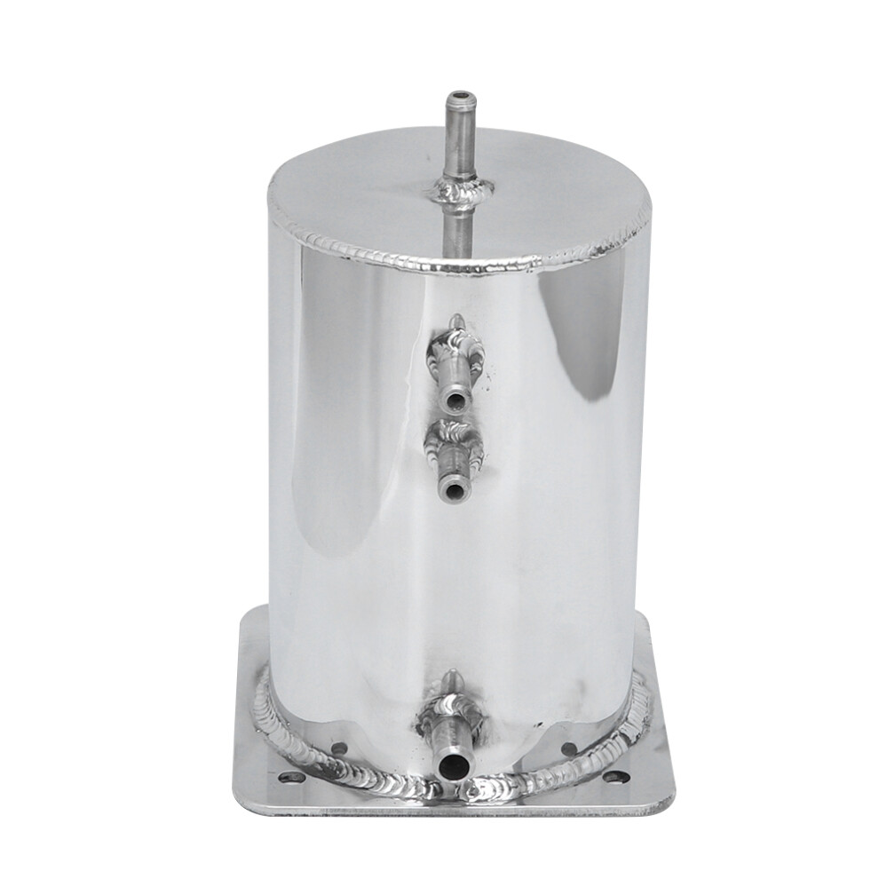 Mirror Polished Aluminum Fuel Surge Tank 2L 200Mm Drift Rally Compatible 3381393195618