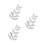 15Pcs White Plastic Sceptre Wing DIY Accessory for Handmade Decor 6