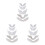15Pcs White Plastic Sceptre Wing DIY Accessory for Handmade Decor 8