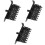 3Pcs Black Pc Fan Hub Controller 4-Pin Cooling Fan Speed Splitter 5