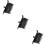 3Pcs Black Pc Fan Hub Controller 4-Pin Cooling Fan Speed Splitter 10