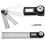 Battery Operated Digital Angle Finder360Degree Rotation Protractor With Locking Function Stainless Steel Ruler High Accuracy Measuring Range Zero 4