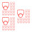 10Pcs Sturdy Red Beverage Bottle Carrier Handle Plastic Non-Slip Grip 5