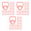 10Pcs Sturdy Red Beverage Bottle Carrier Handle Plastic Non-Slip Grip 7