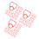 10Pcs Sturdy Red Beverage Bottle Carrier Handle Plastic Non-Slip Grip 9