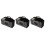 3Pièces Rangement Ciseaux Coiffeur Noir ABS Eva Résistant Usage 6
