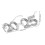 Plastic 2025 Party Eyeglasses Silver Party Use Eyewear 2