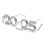 Plastic 2025 Party Eyeglasses Silver Party Use Eyewear 3