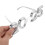 Plastic 2025 Party Eyeglasses Silver Party Use Eyewear 4