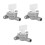 3Pièces Robinet Essence En Métal Compatible Mini 47Cc Atv 4