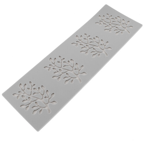 5Pcs Flexible Silicone Leaf Molds for Fondant Chocolate Cake Baking 1