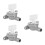 3Pièces Robinet Essence En Métal Compatible Mini 47Cc Atv 9