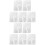 10Pcs White Hollow Drawing Stencils Tree Pattern for Creative Painting 5
