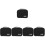 5Pièces Pochette Range Accessoires Noir Polyester Multicompartiments 6
