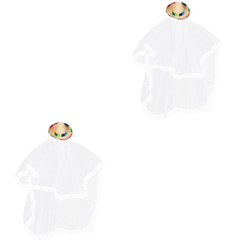2Pièces Voile Bridal Long En Accessoire Élégant 2