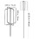 3Pcs Handheld Stainless Steel Meat Whisk Small Kitchen Whisk Stirrer 4