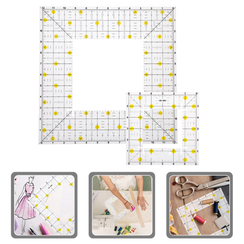 8Pièces Règles Patchwork Multi Colors Durable Couture 1