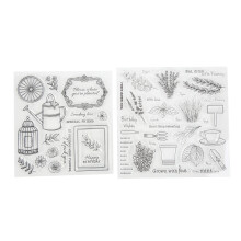Sturdy and Durable Clear Stamps for DIY Scrapbooking Projects, Smooth Surface High-Quality Clear Stamps with Transparent Design, TPR Rubber Stamps