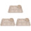 3Sets Straw Section Plates Beige Unbreakable Kids Dinner Set 2