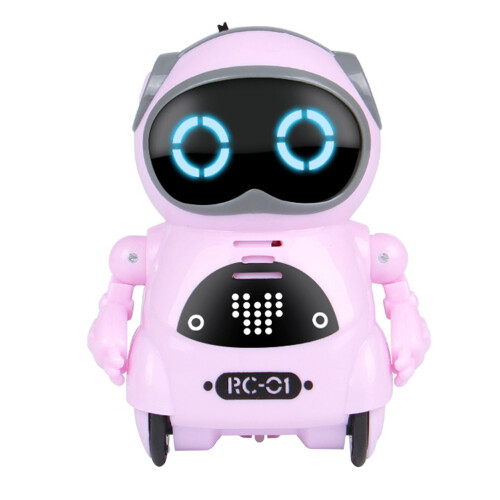 Mini-RC-Roboter 3-tlg. mit -, Tanz-, Singefunktion, LED, pink 1