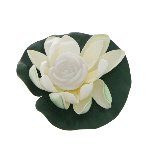 2Pcs White LED Floating Lotus Light Romantic Pool Flower Decoration 2