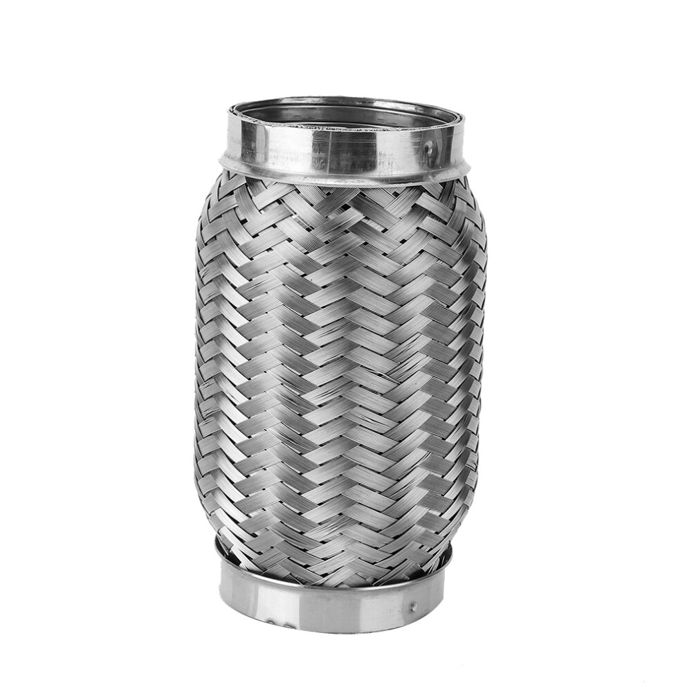 Exhaust Flex Pipe With Double Braid Reinforcement, Stainless Steel Heavy Duty Flex Tube Designed For Vibration Dampening And Noise Suppression, 9365509994870